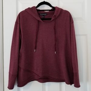 🌹burgundy loose fitting hoodie🌹